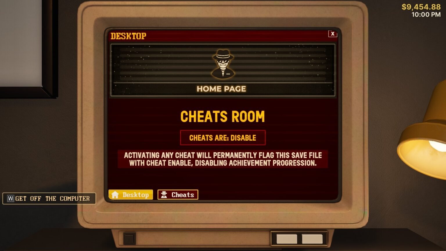 Retro Rewind Cheat Room Computer