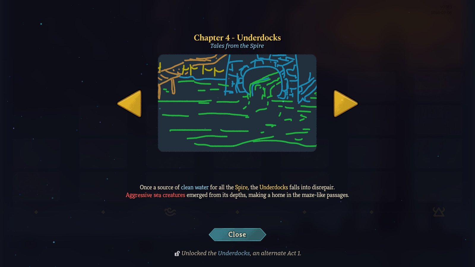 The Underdocks Epoch tab in Slay the Spire 2