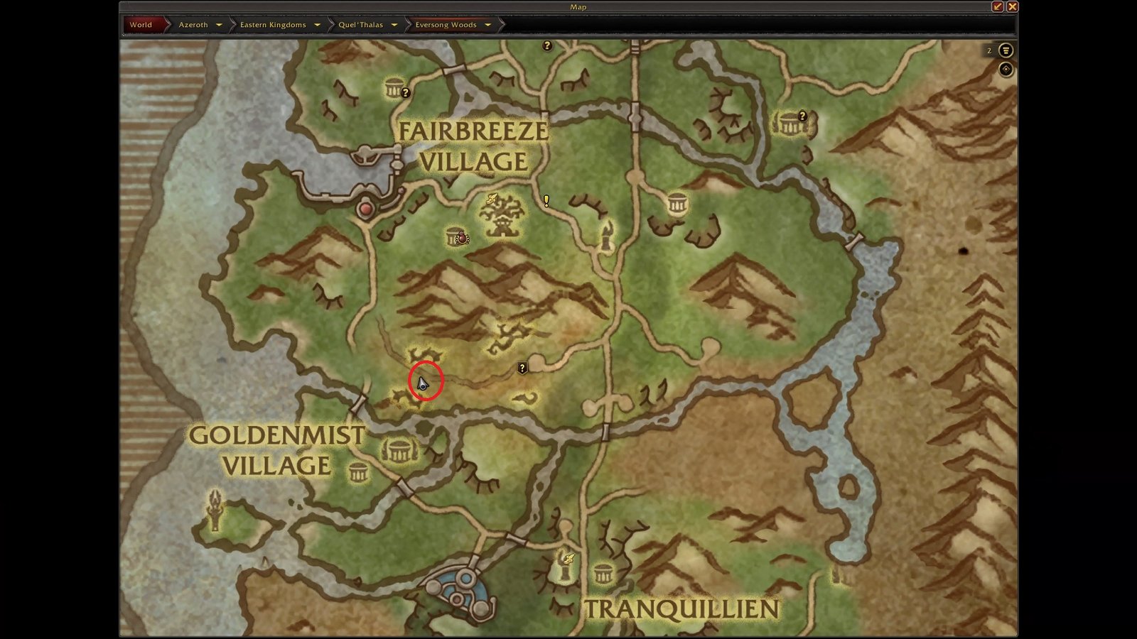WoW Midnight Lost Lamppost Map