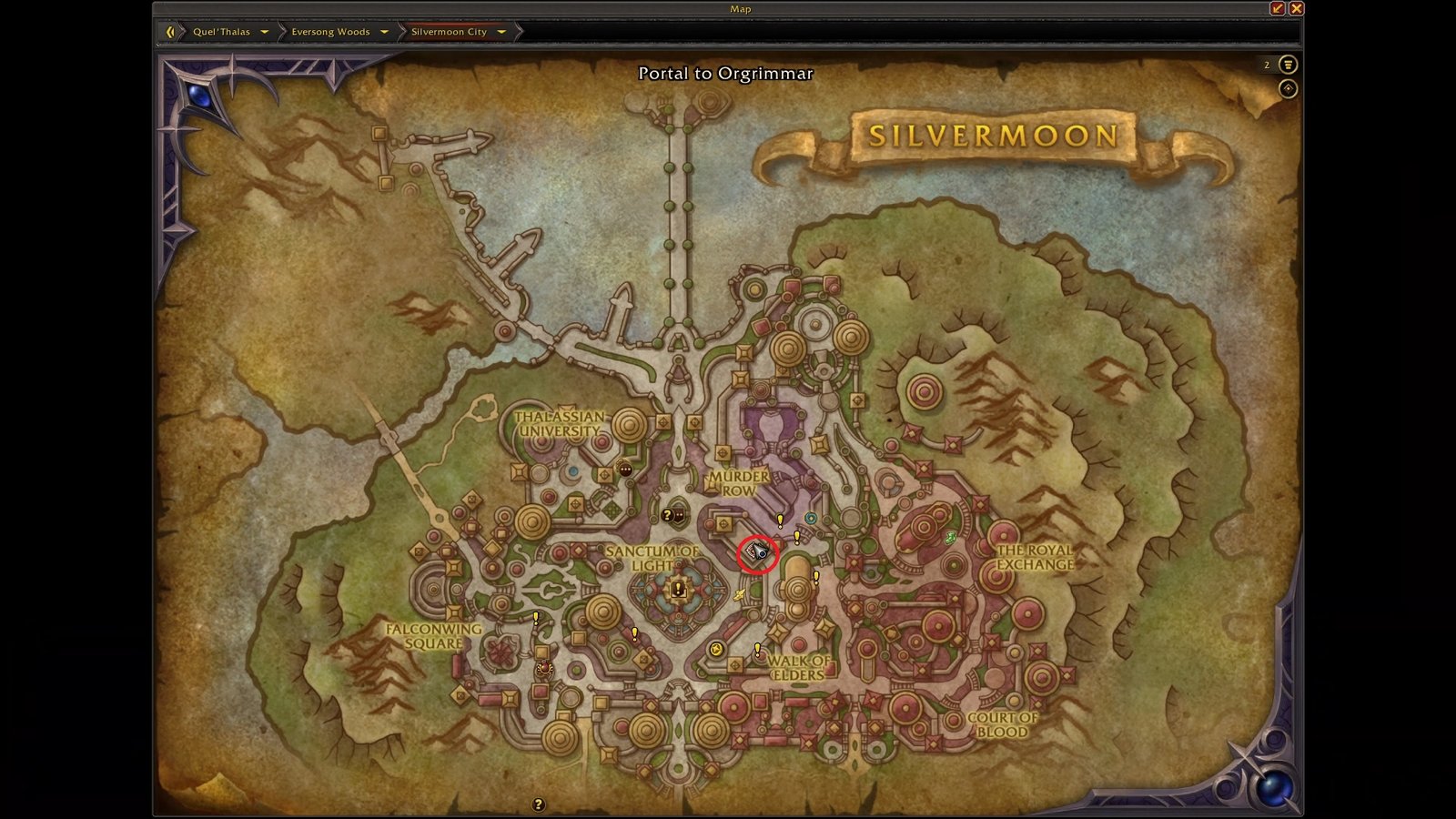 WoW Midnight Portal Room Map