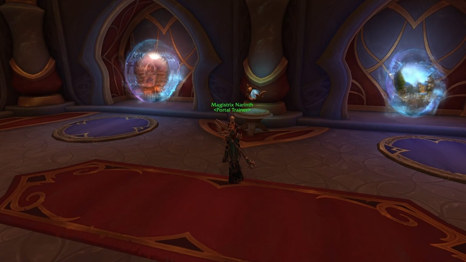 WoW Midnight Portal Room and Trainer