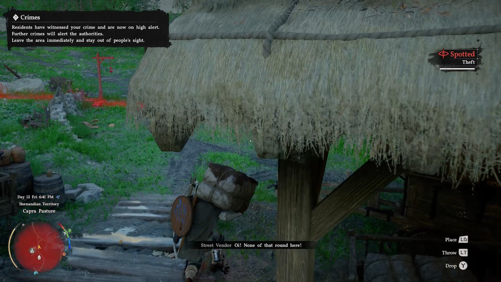 Stealing some flour in Crimson Desert