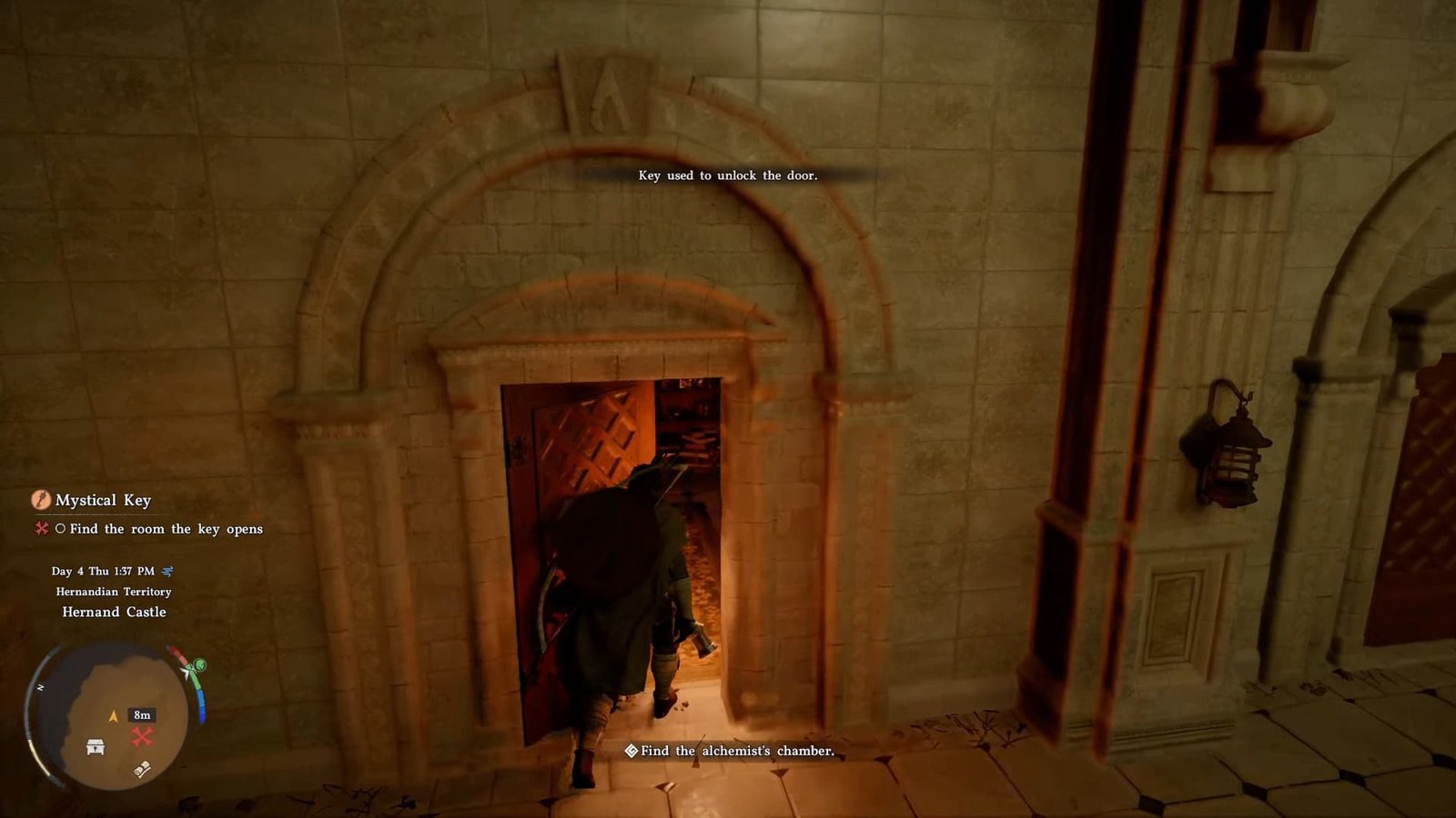 Unlocking the door to the room