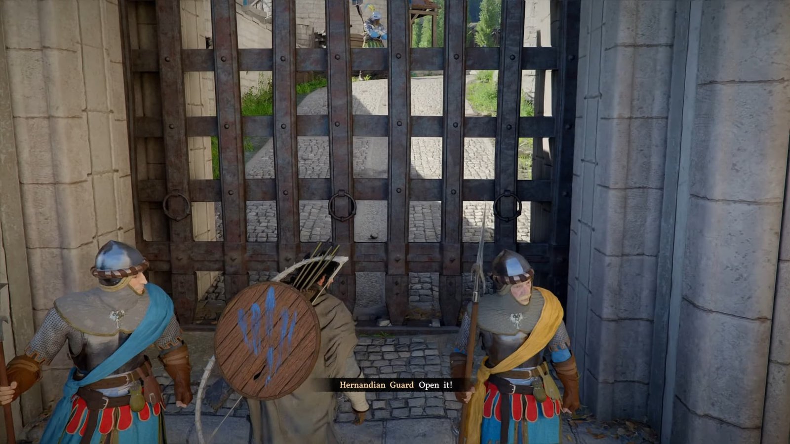 Passing through the gate