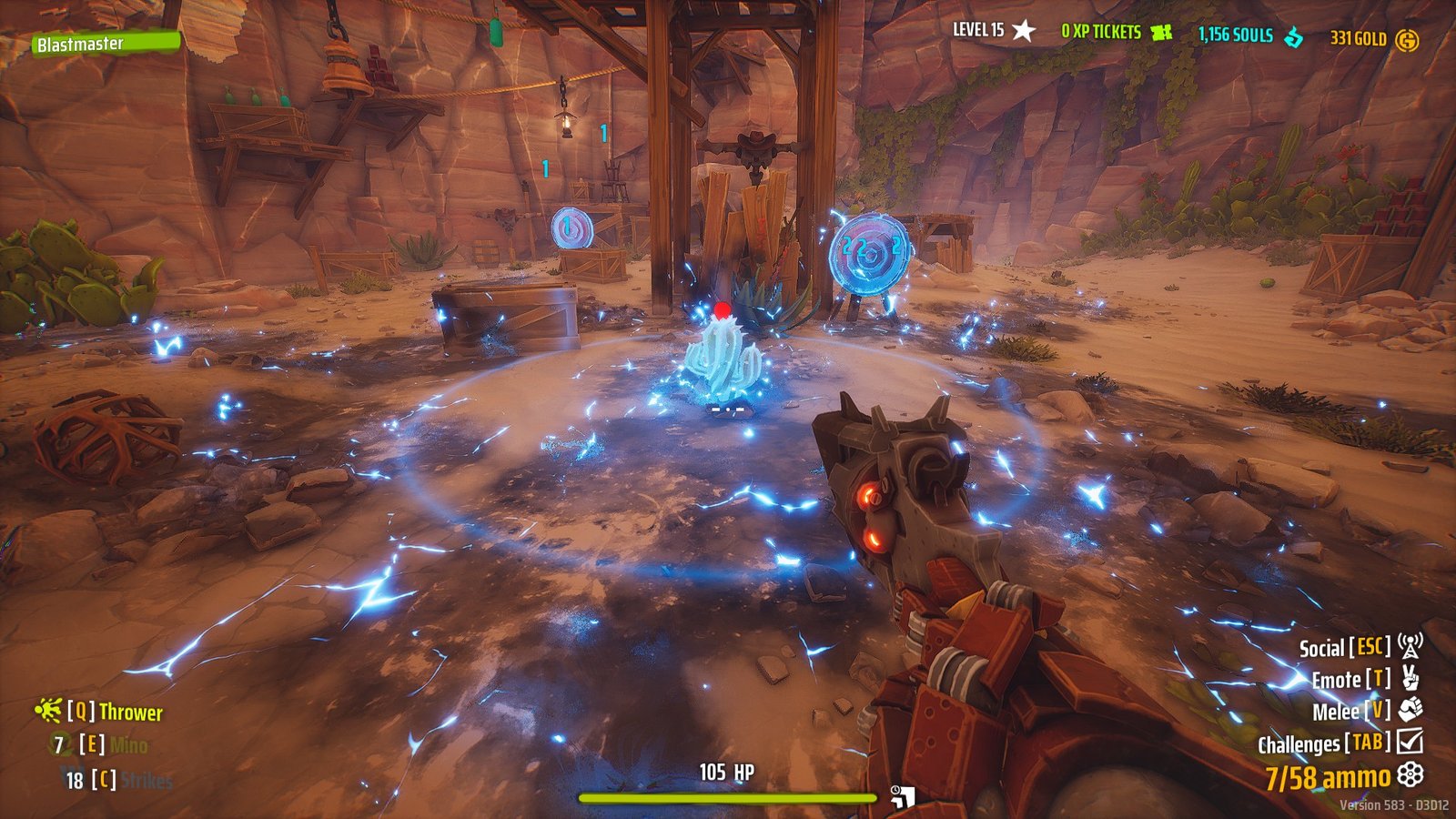 A Cactus after burst with Elec damage