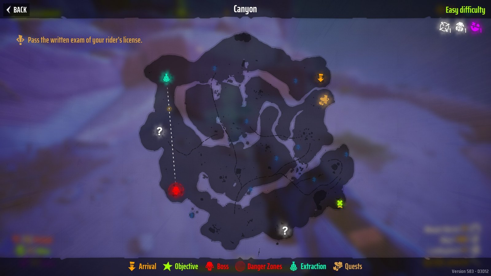 The 10th Grave marked on the map in the Canyon