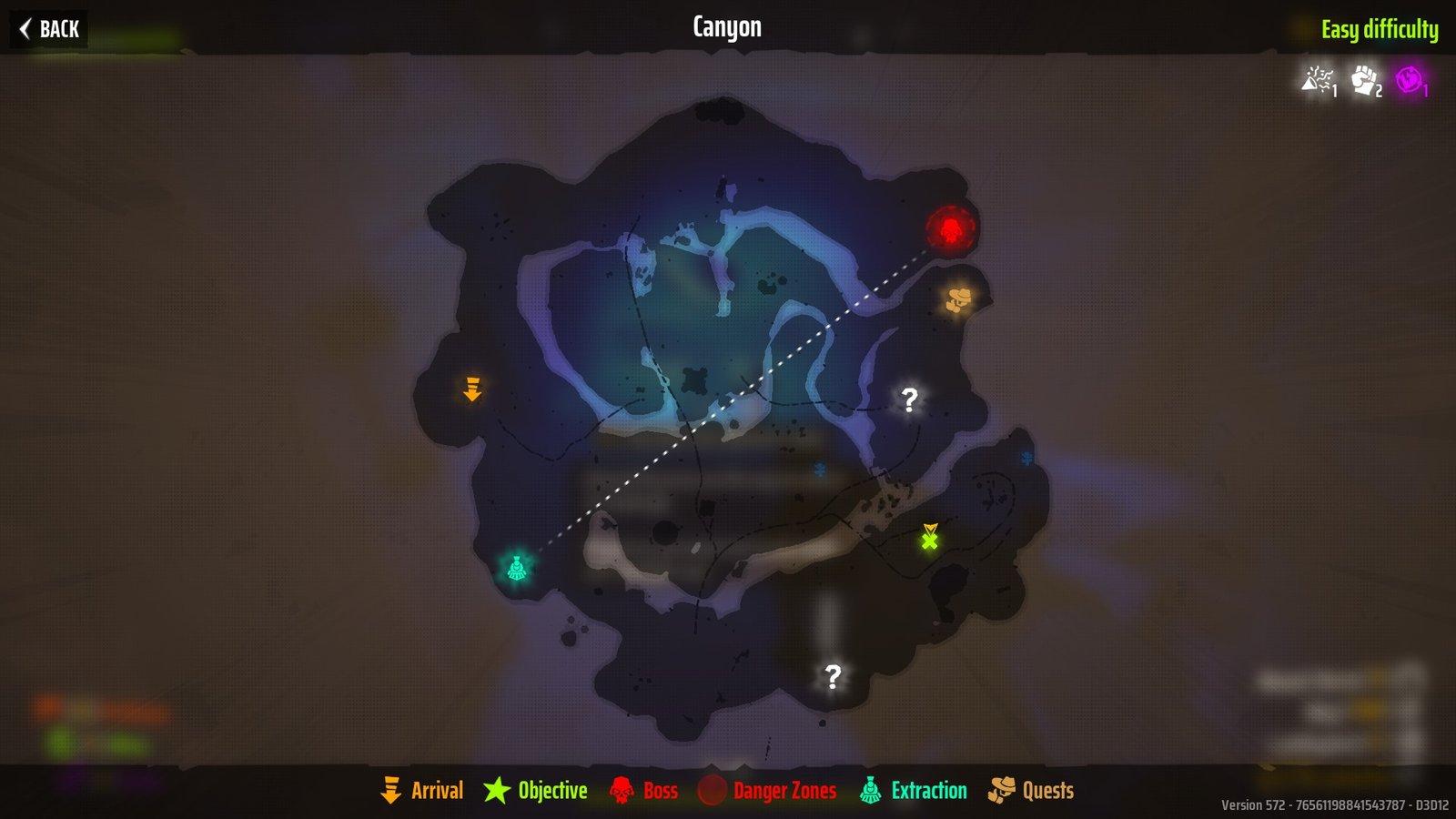 The map marking the third Grave in the Canyon