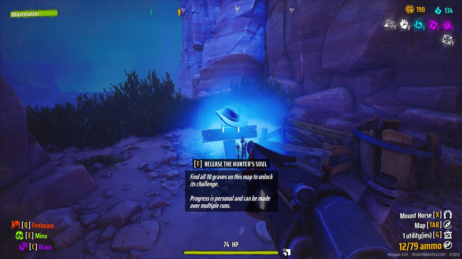 The fourth Grave between two rocks