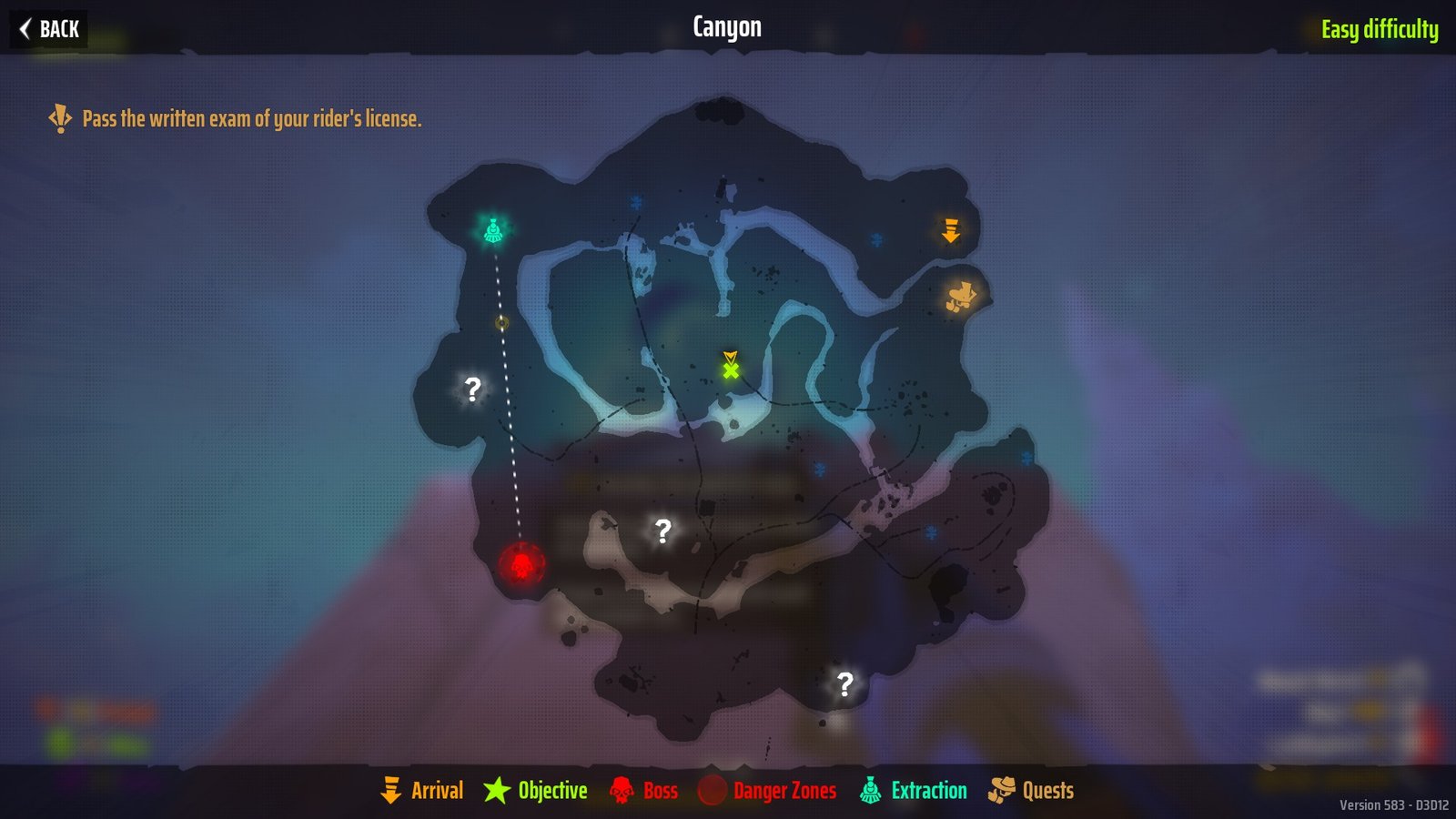 The map marking Canyon Grave 6