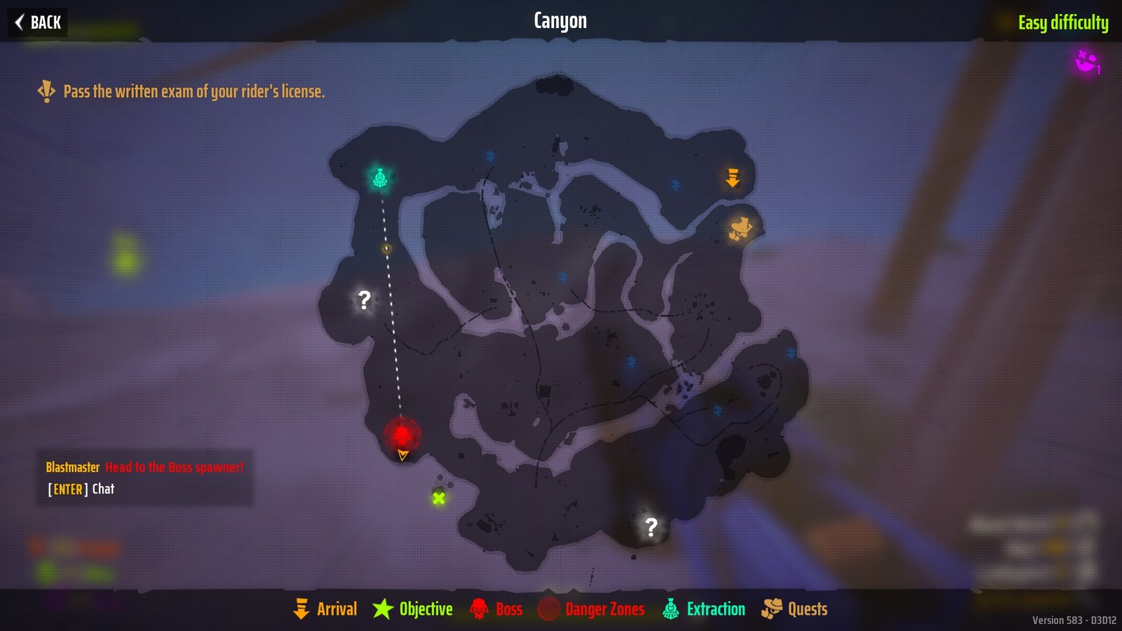 The 7th Grave map in the Canyon of Far Far West