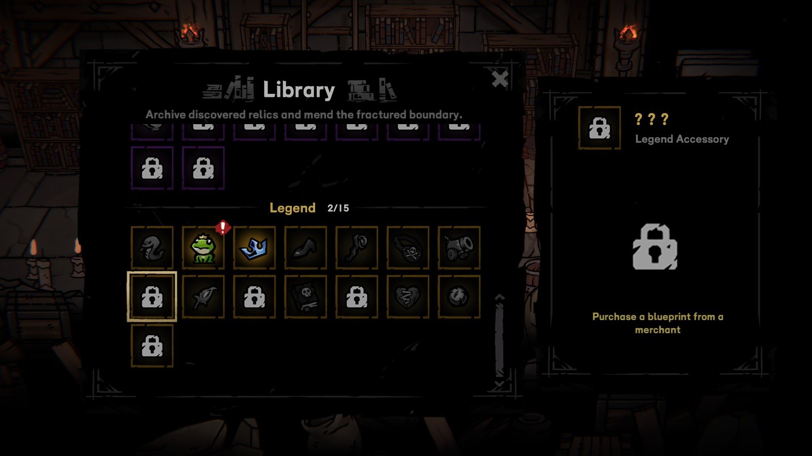 The Library Menu in Cinderia