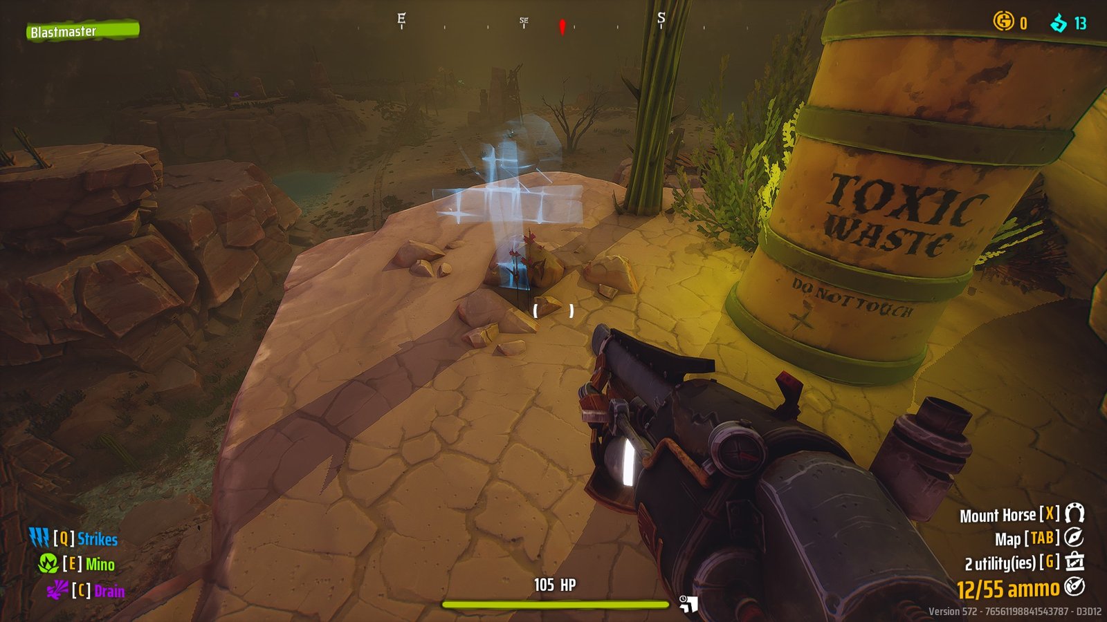 The 10th Grave in the Far West beside a Toxic Waste barrel