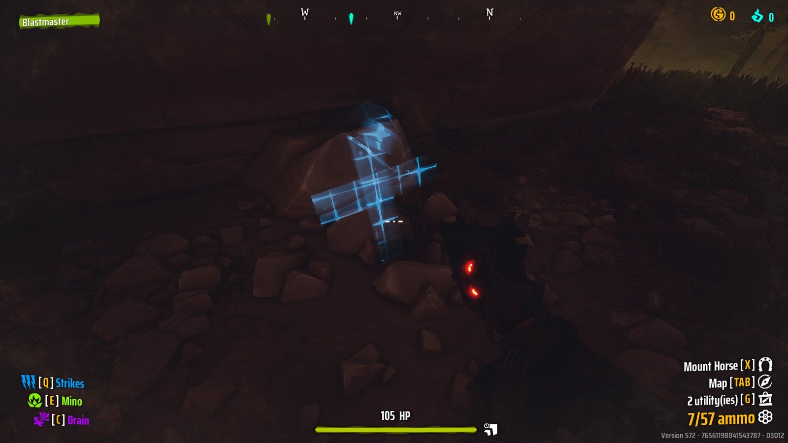 Far West Grave 2 hidden under a shadow