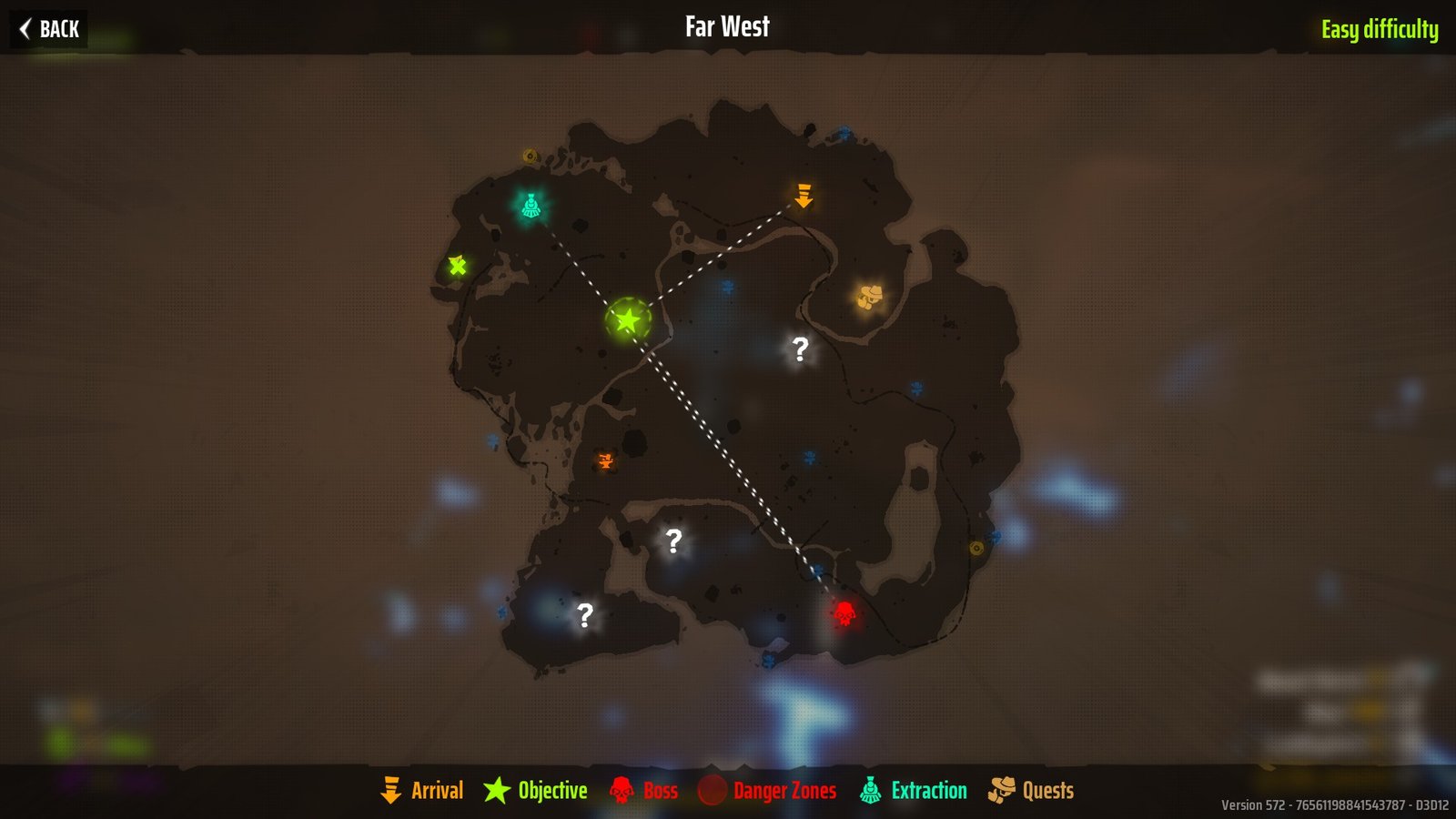 The Far West map in Far Far West marking Grave 3