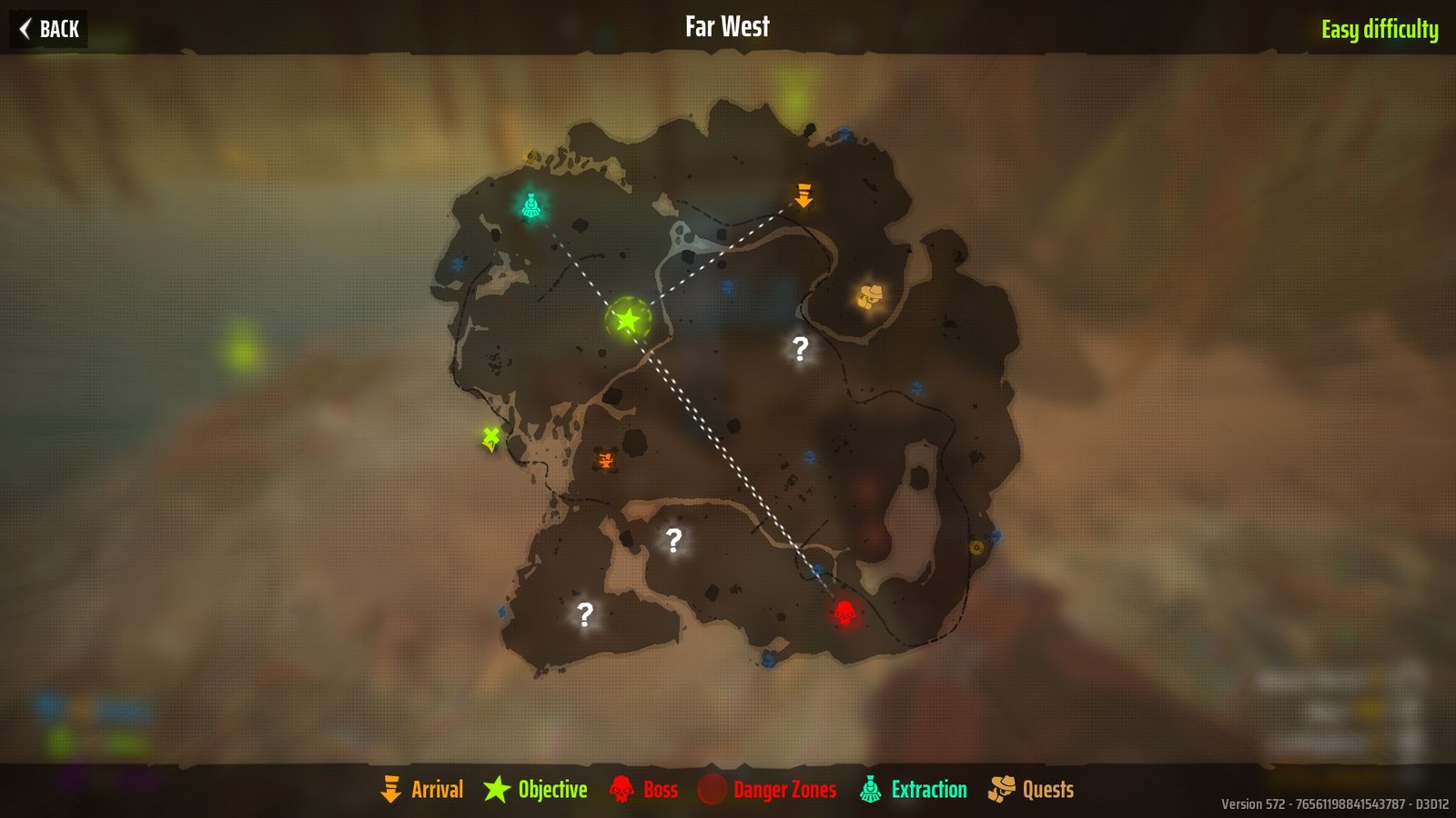 The Far West map in Far Far West marking Grave 4
