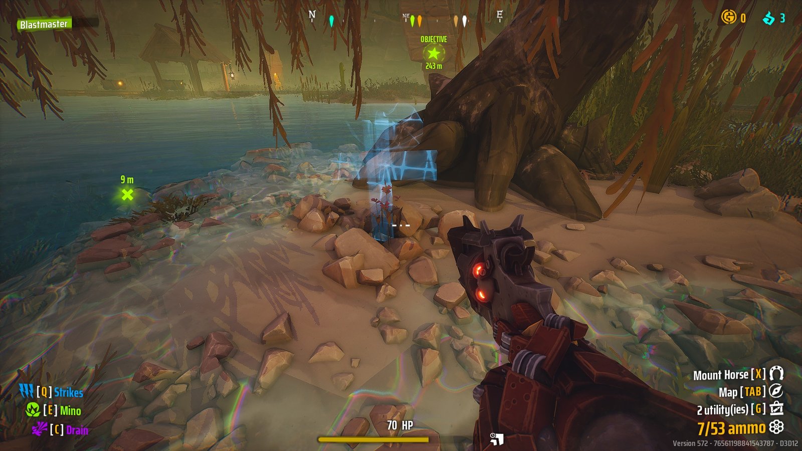 The 4th Grave, hidden behind a tree in a swamp in the Far West.