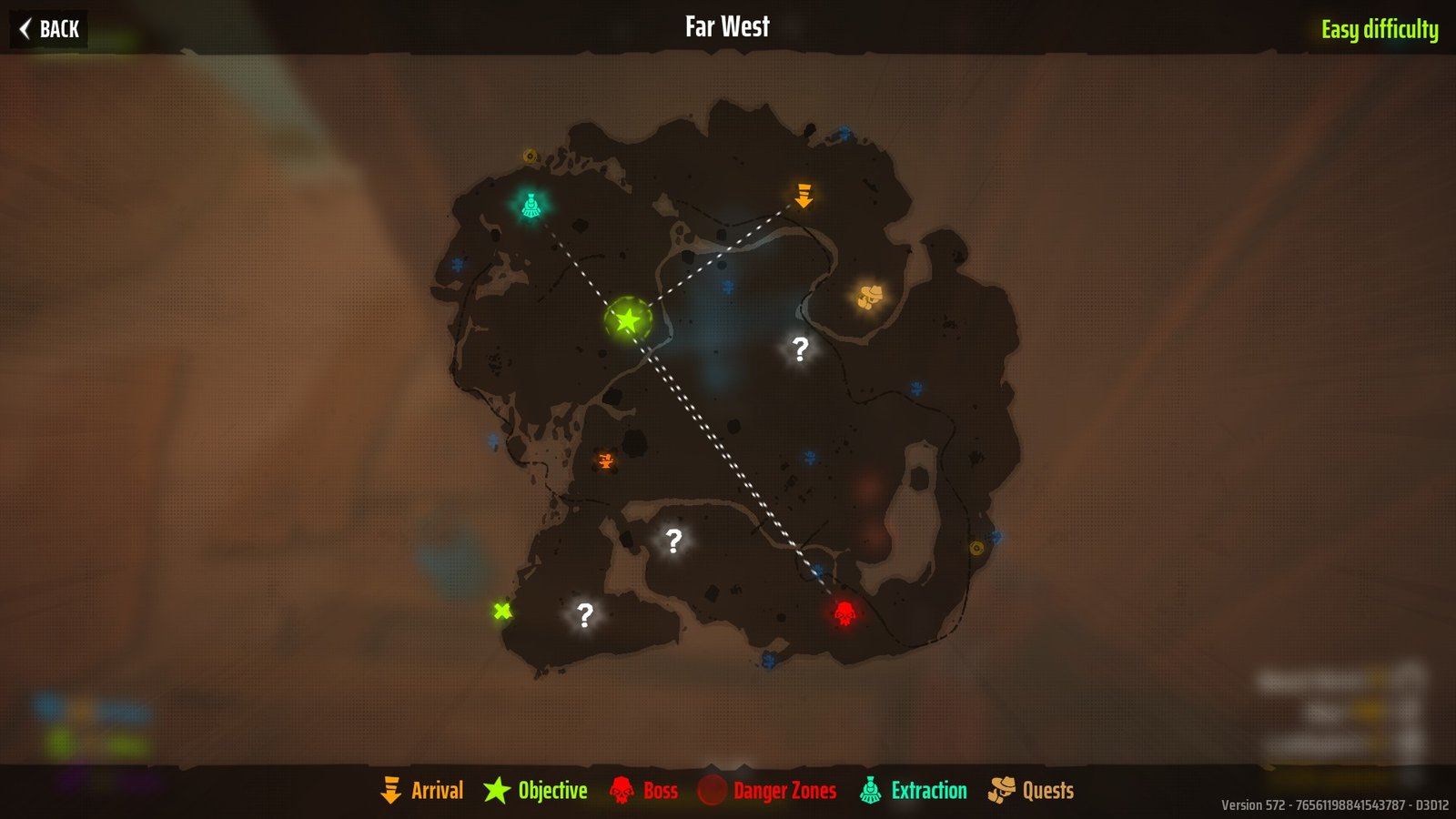 The Far West map in Far Far West marking Grave 5