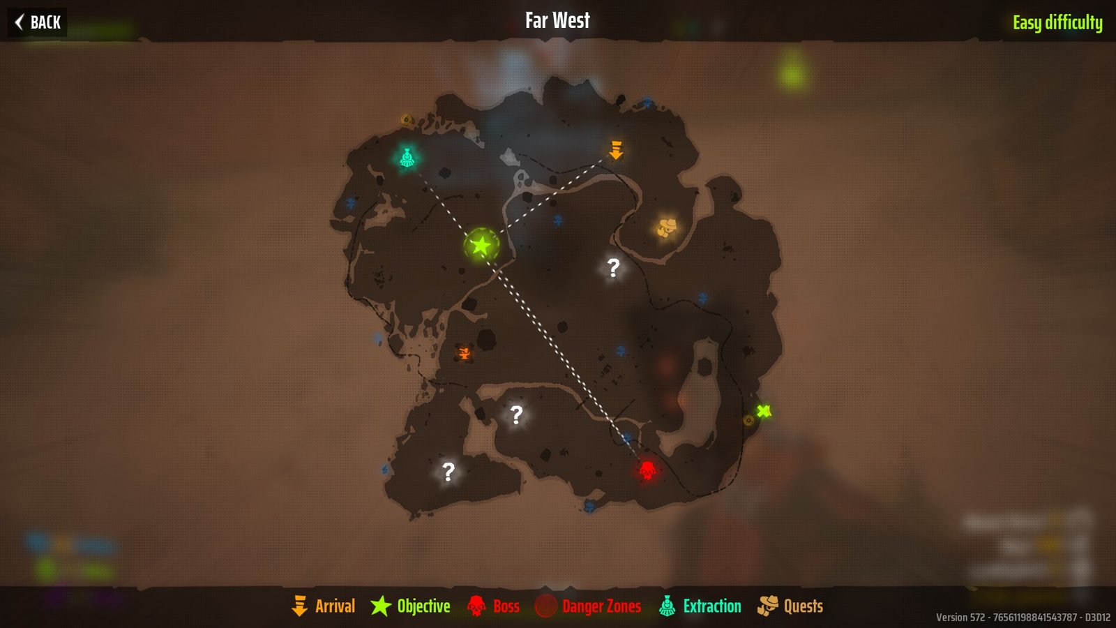 The Far West map in Far Far West marking Grave 7