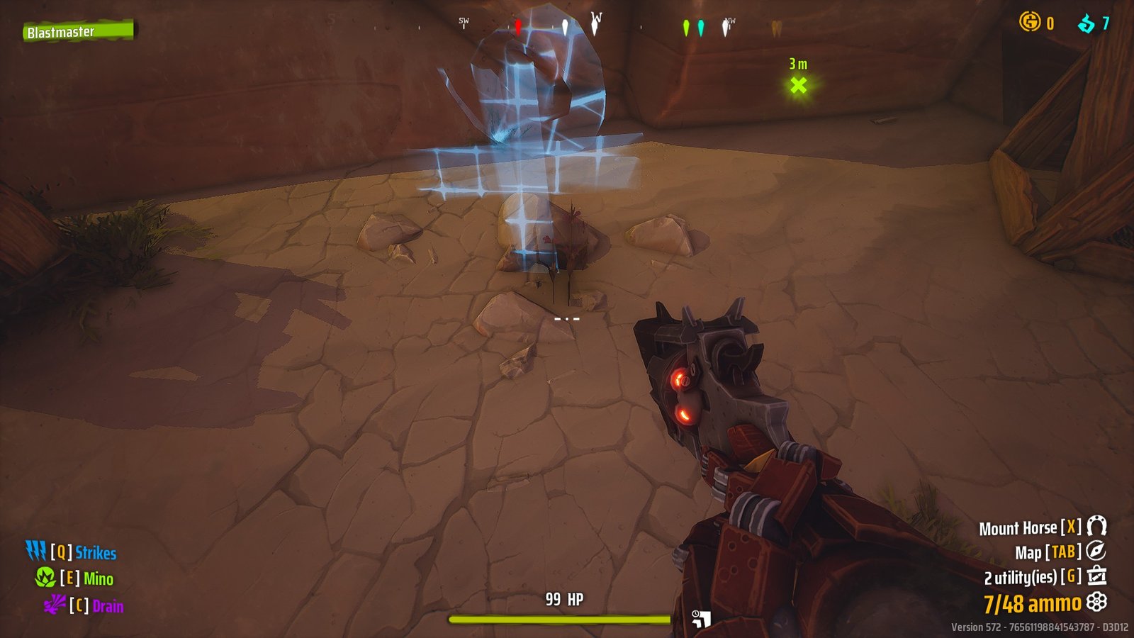 The 7th Grave hidden behind rocks in Far West.