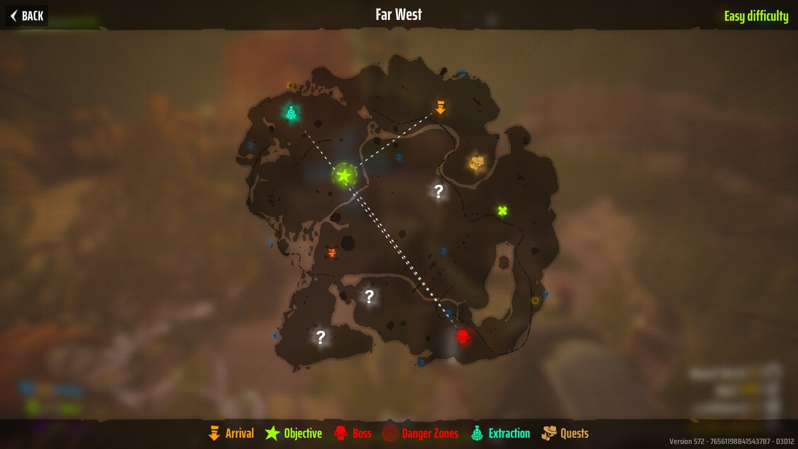 The Far West map in Far Far West marking Grave 8
