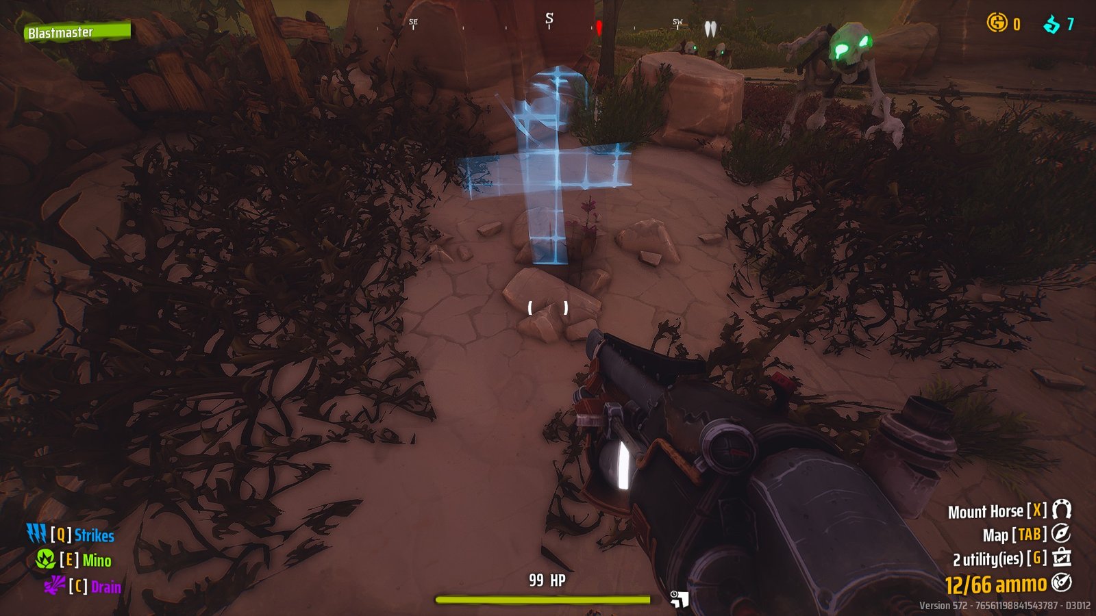 The 8th grave framed by ivy in the Far West.