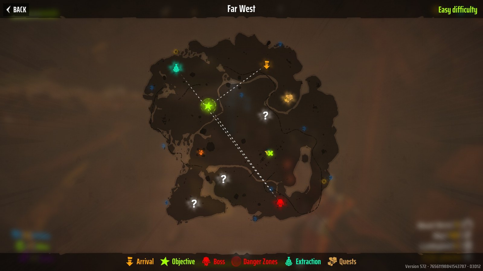 The Far West map in Far Far West marking Grave 9