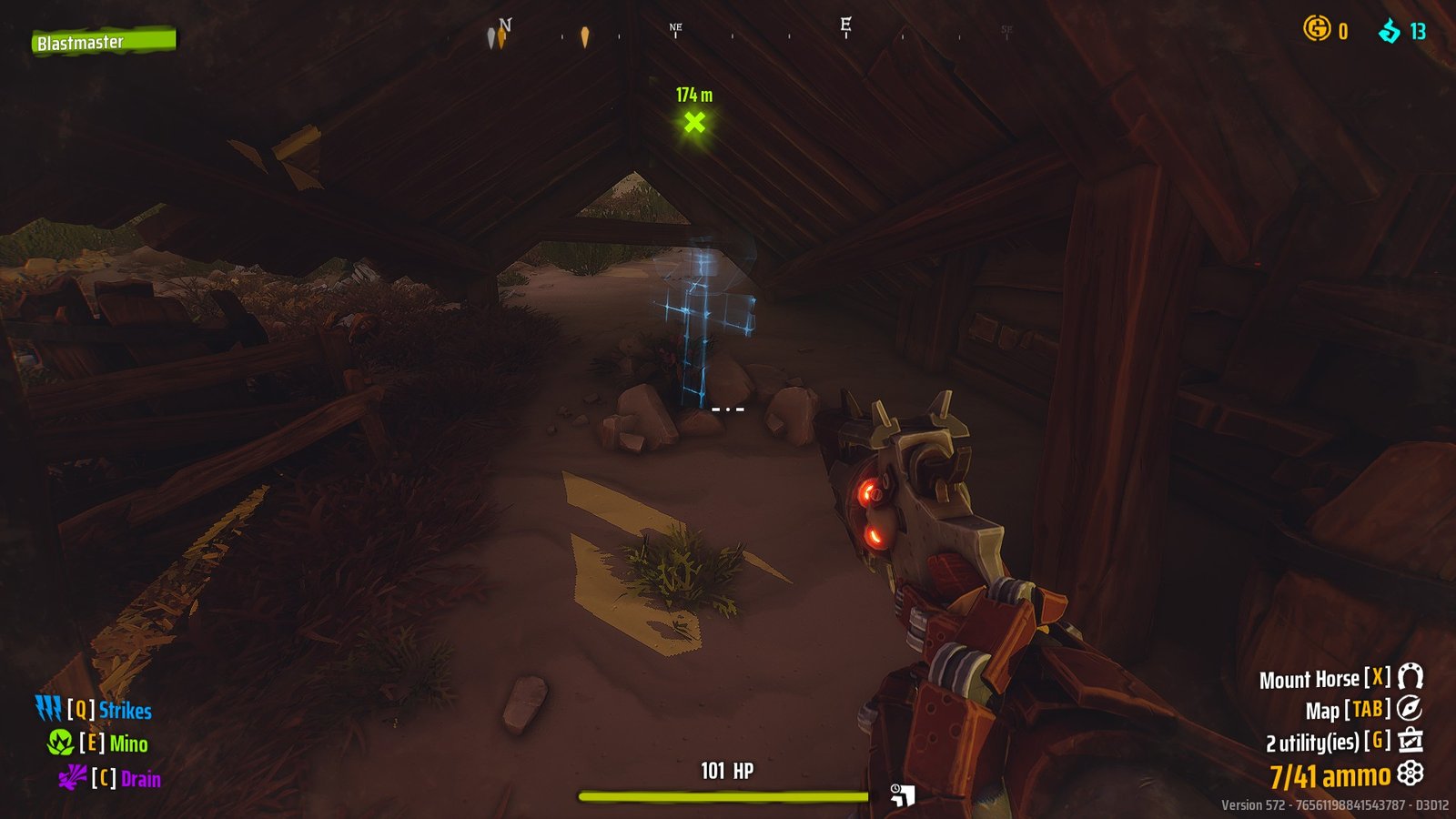 The 9th Grave in the Far West, hidden under a collapsed roof