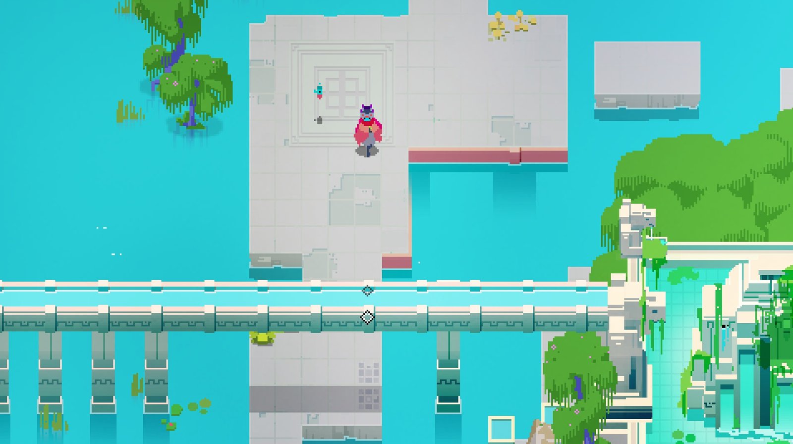 Screenshot of Hyper Light Drifter.