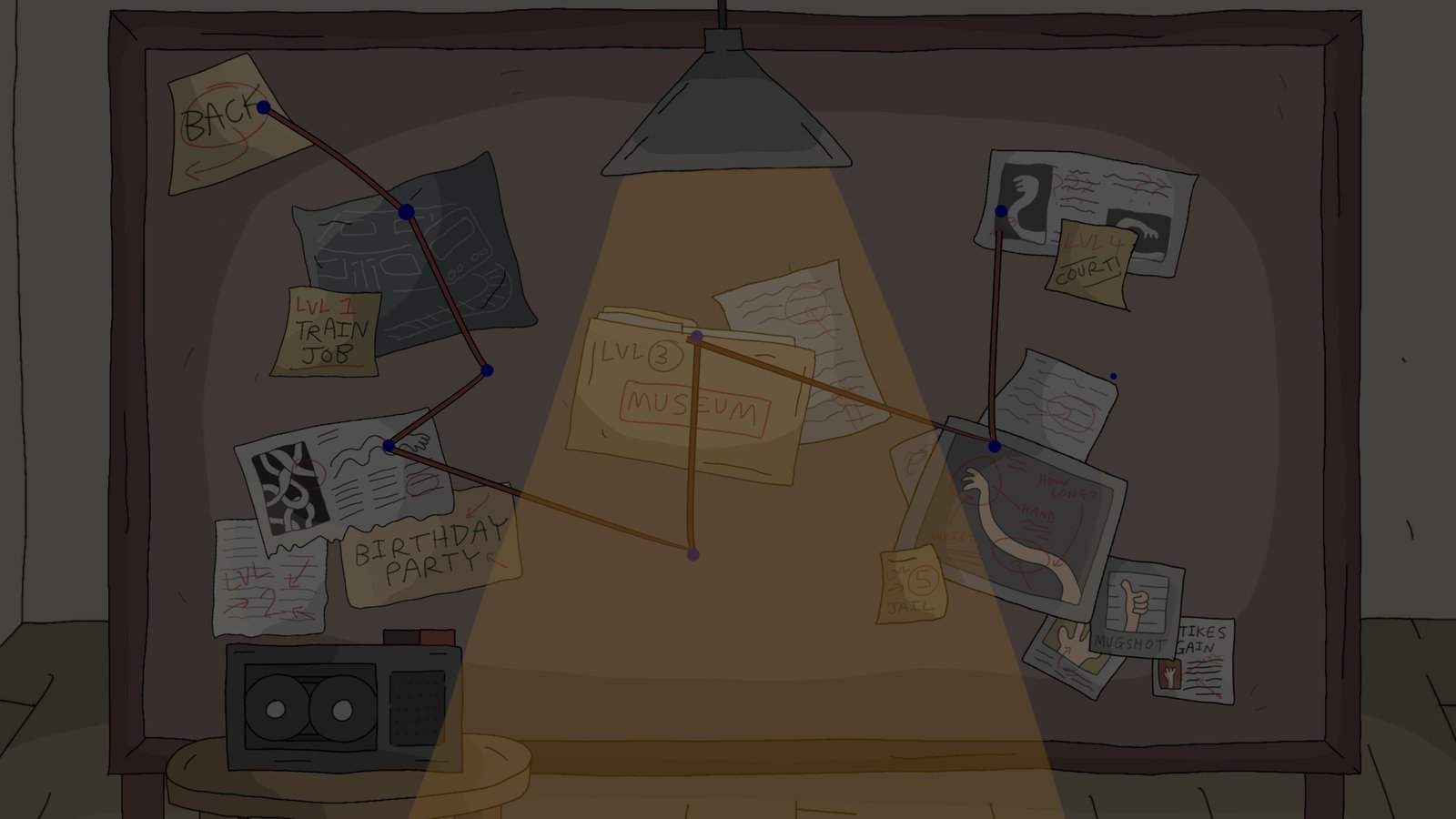 My Arms Are Longer Now PAX East Preview Detective Board