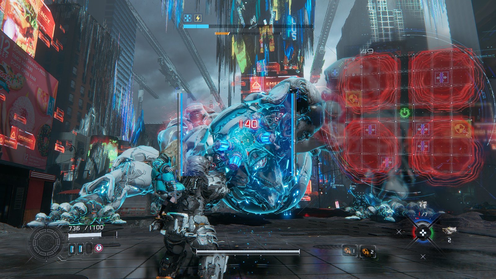 Pragmata a giant bot puts up firewalls to prevent hacking