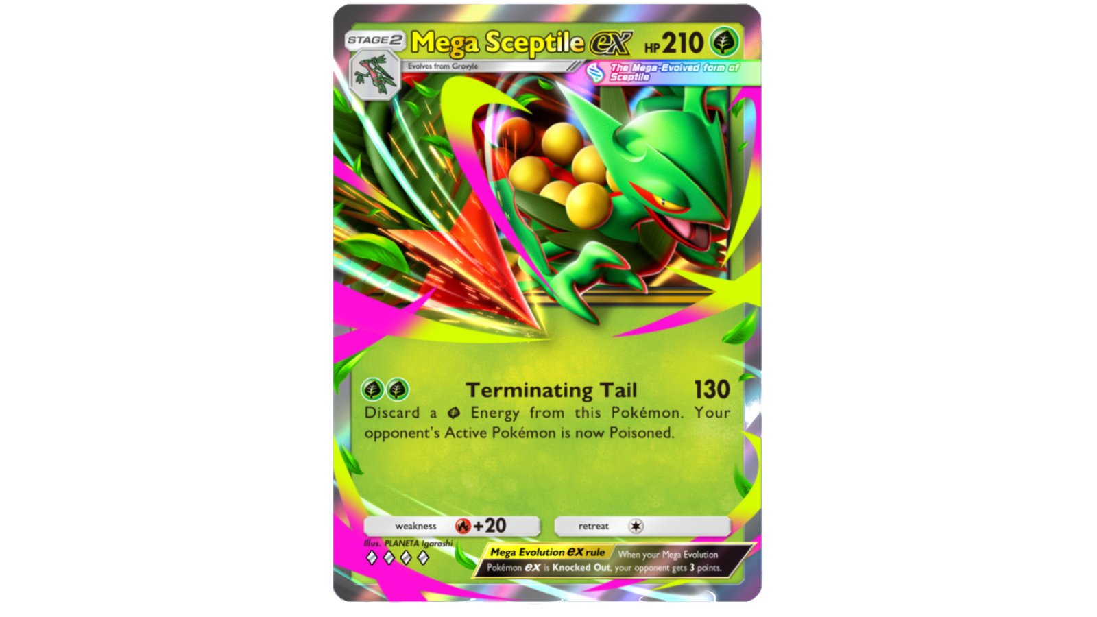 Pokemon TCG Pocket Pulsing Aura Mega Sceptile EX card