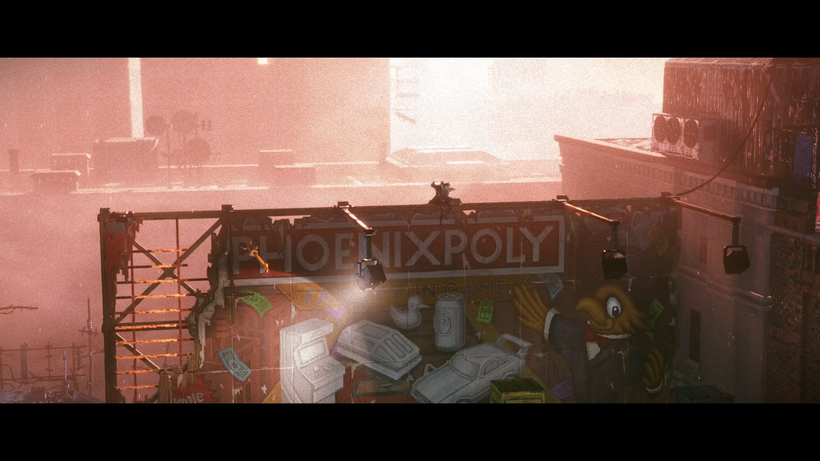 Reach platforming on a billboard