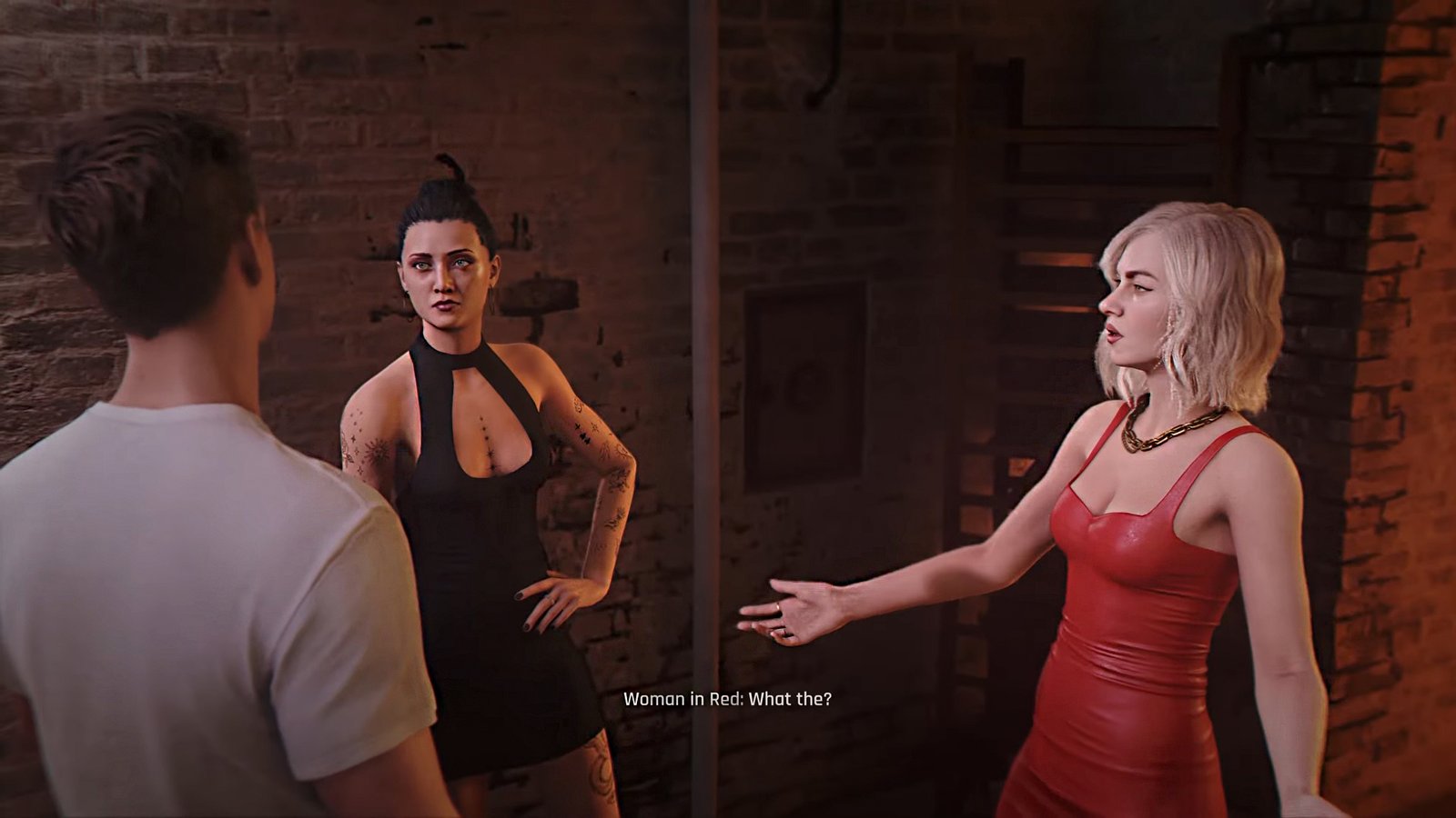 007 Woman in Red Woman Angry with Contract