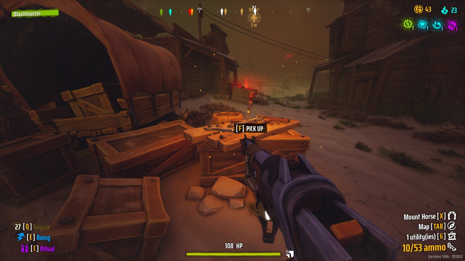 The third tool pile in Billy Willy's quest line