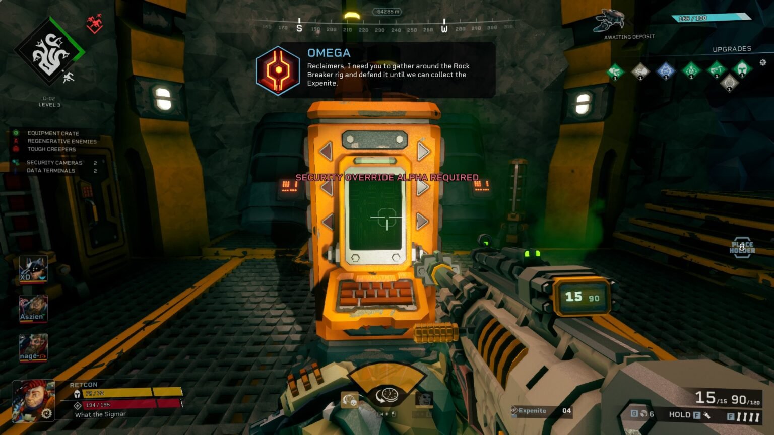Deep Rock Galactic: Rogue Core Data Terminals and Security Cameras Guide A computer terminal in Rogue Core is locked