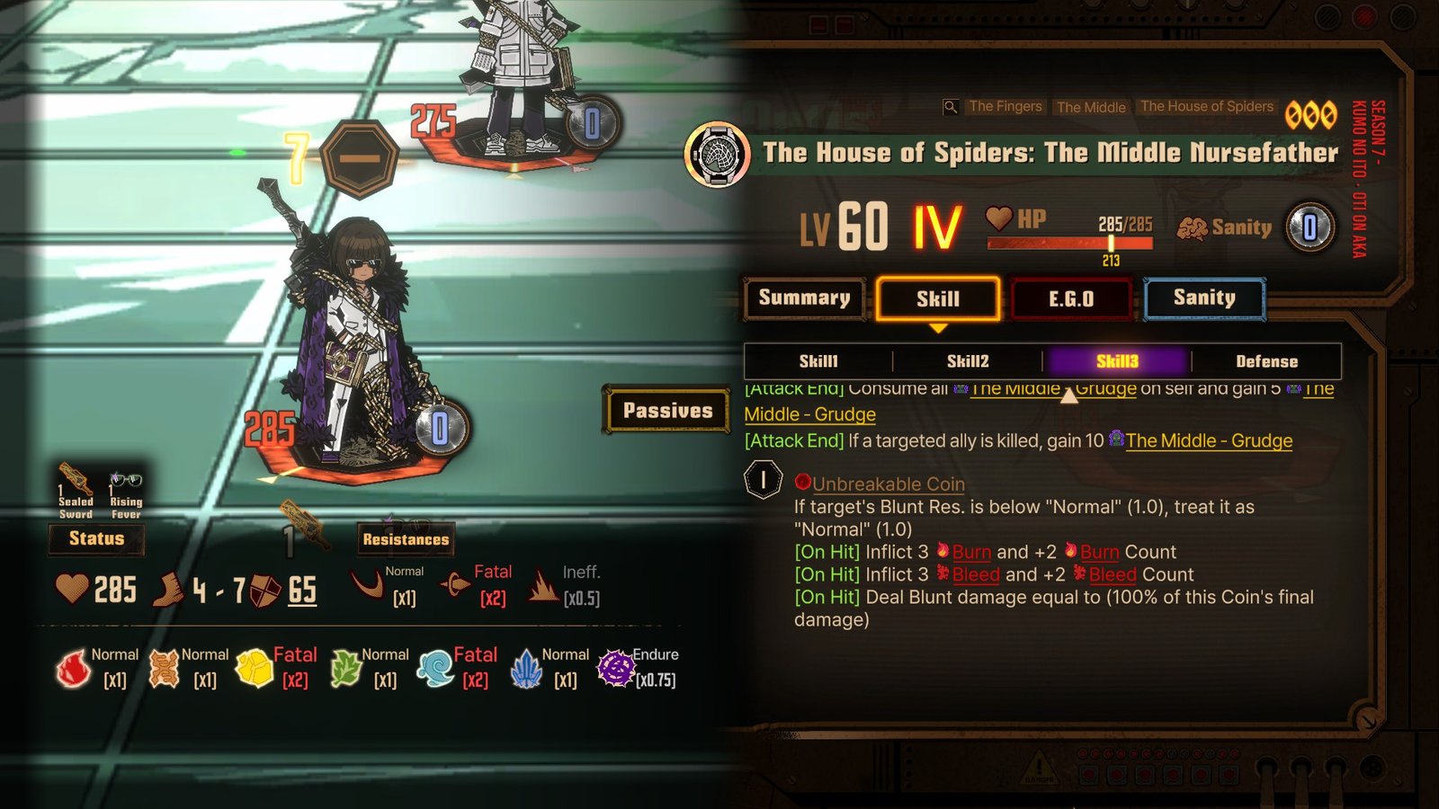Middle Nursefather Outis about to kill an ally