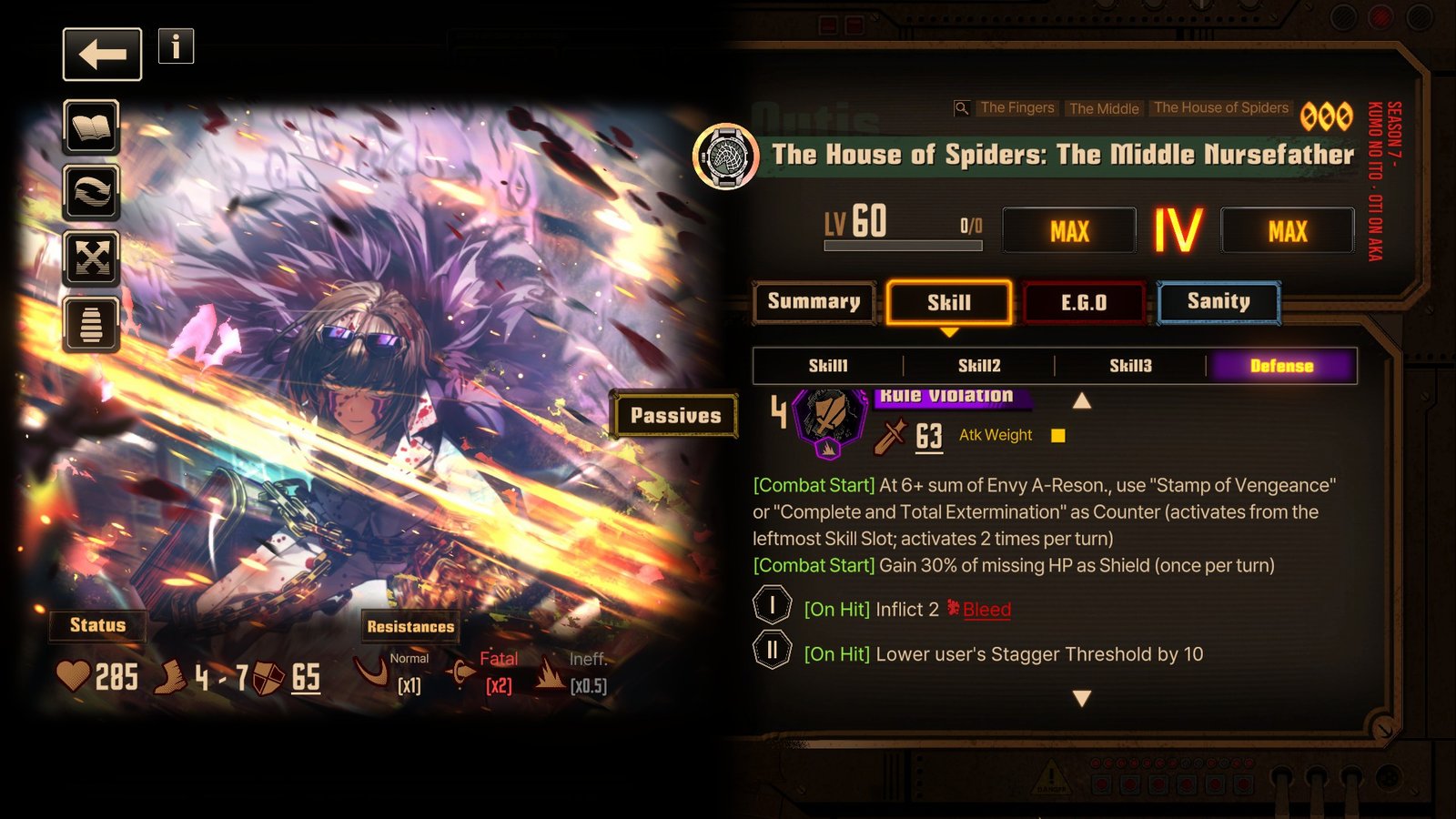 Middle Nursefather Outis's counter
