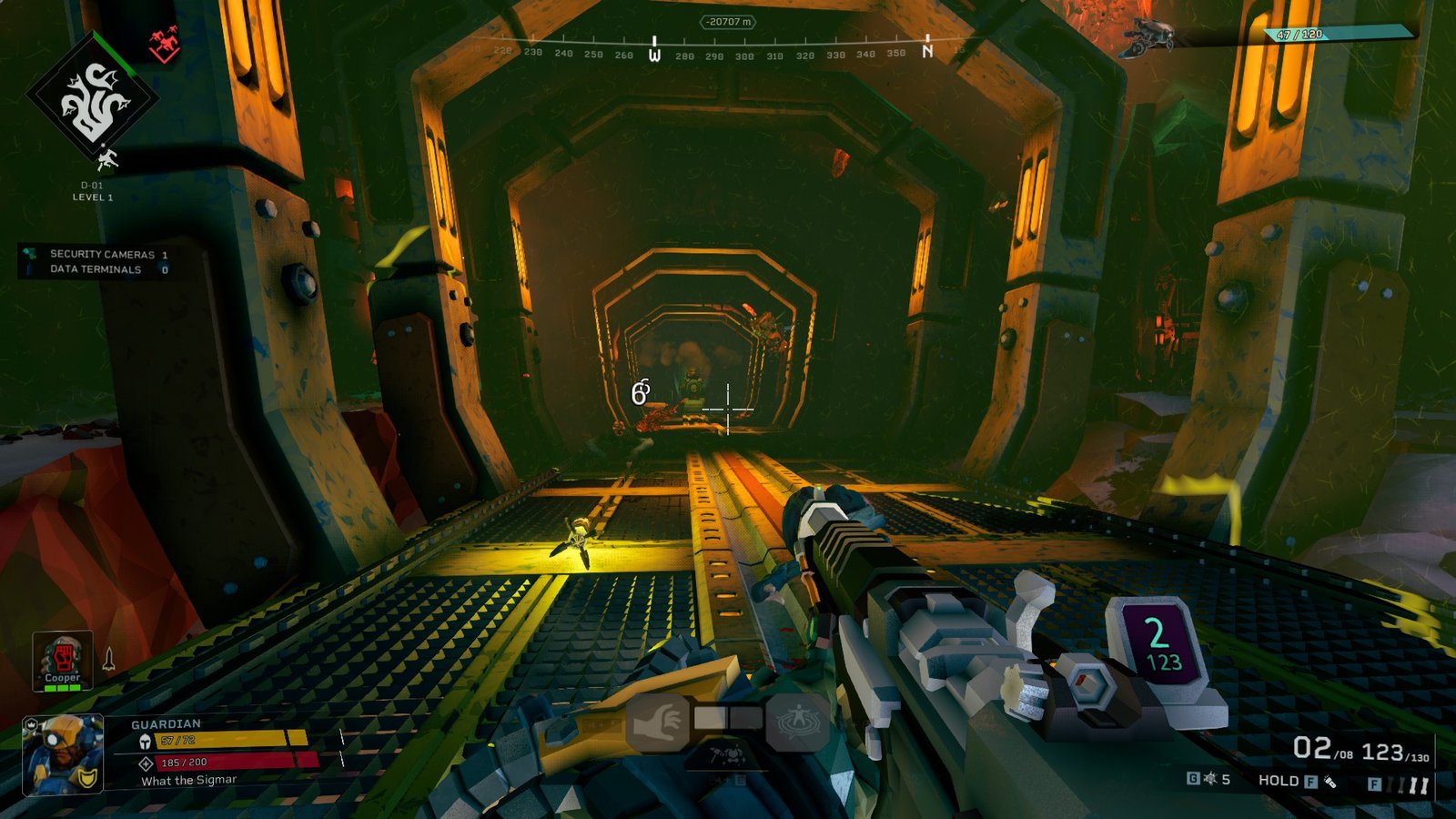 the Rogue Core guardian creating an armor zone