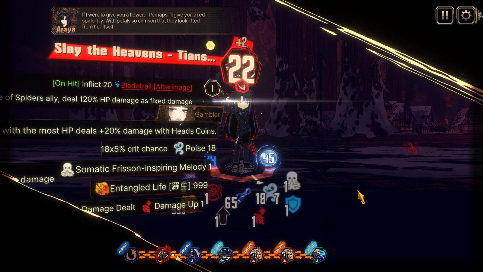 Ryoshu executing an ally with Slay the Heavens