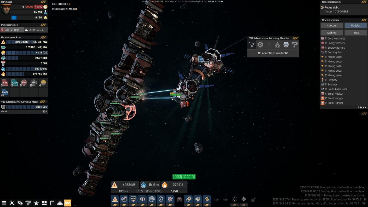 Starminer – How To Earn Money And Clear Your Debt Mining a debris field in Starminer with several lazers