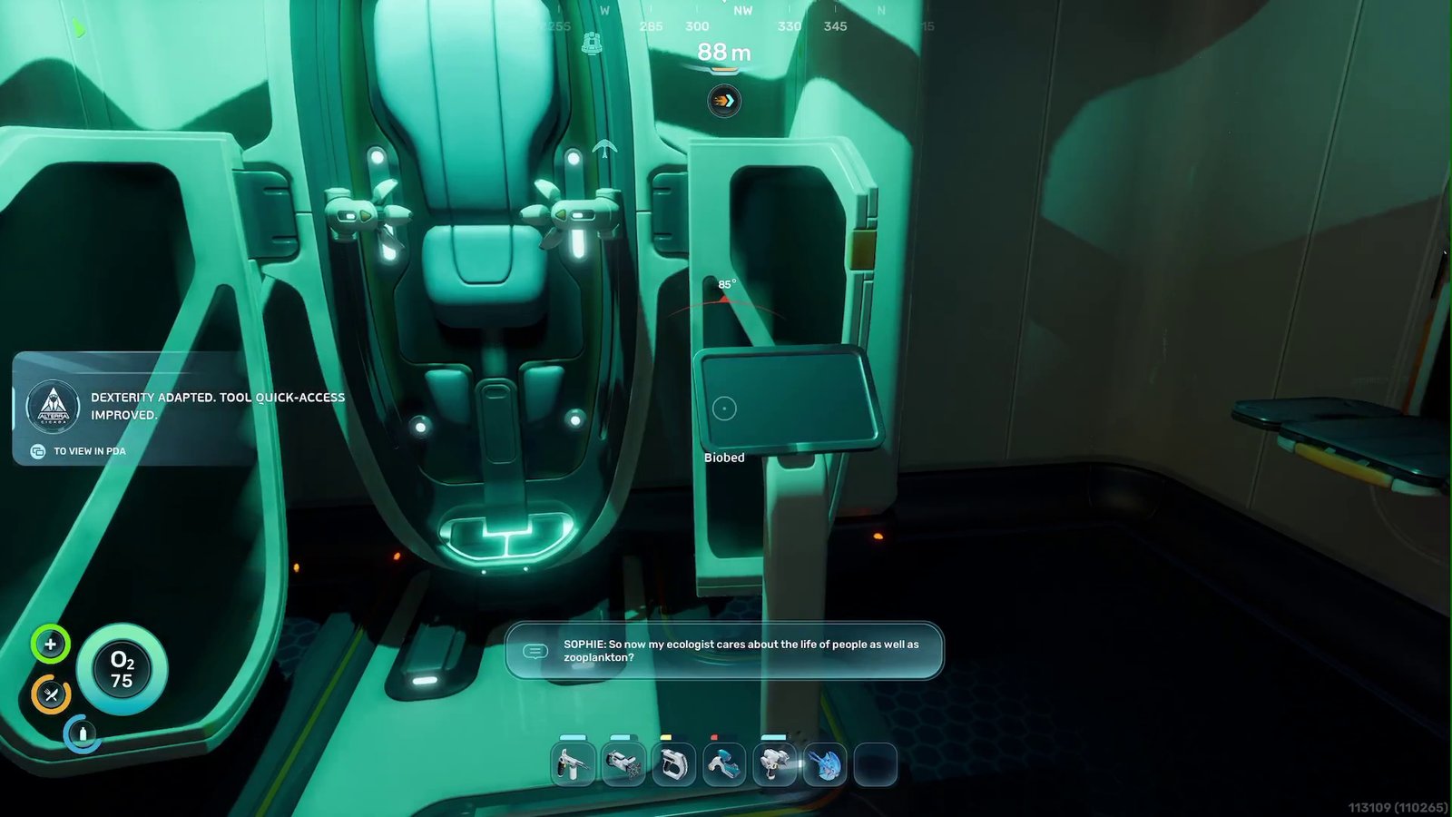 Subnautica 2 Endurance Biobed Dexterity Adaptation