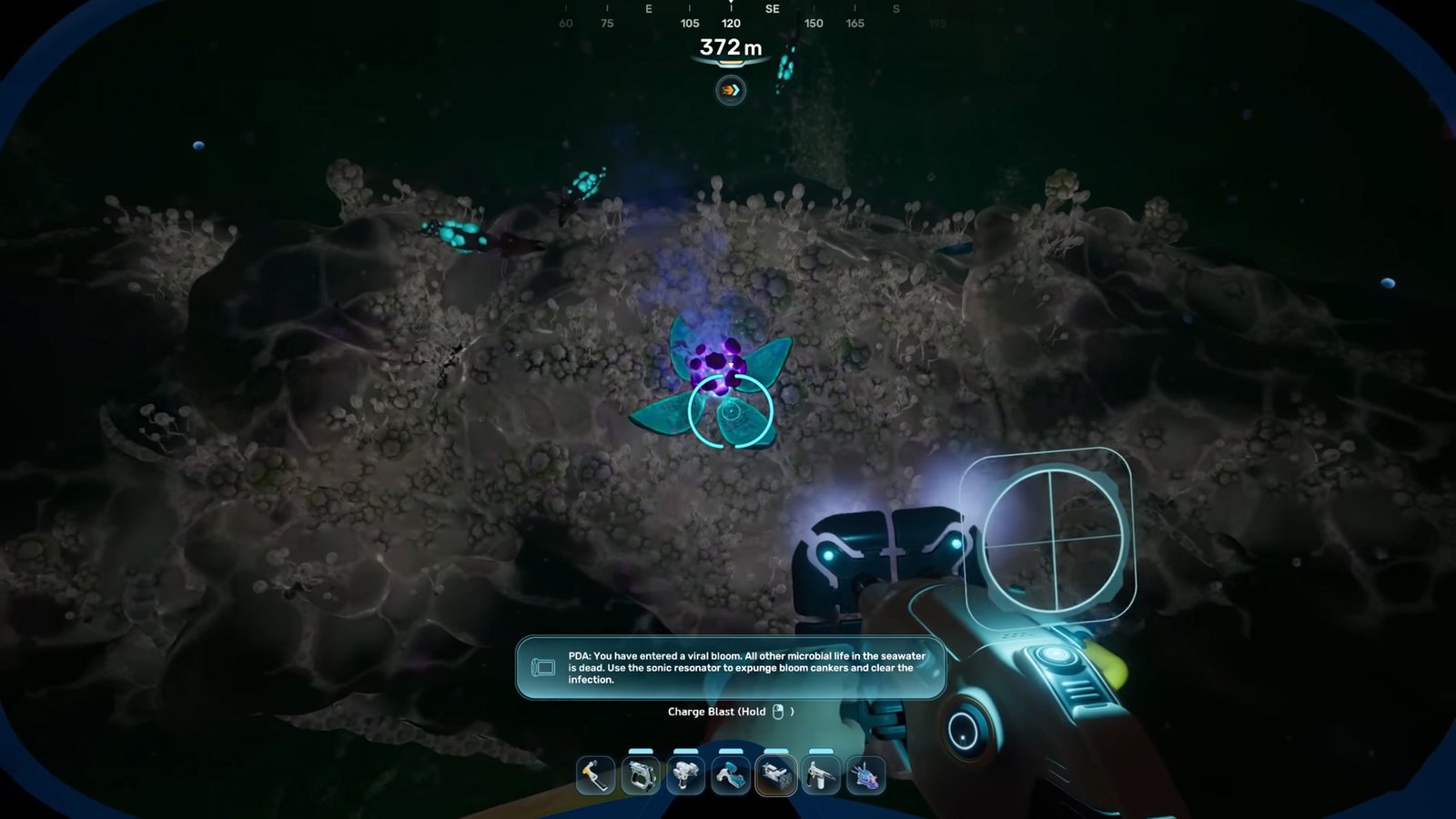 Subnautica 2 Purple plant inside Cave