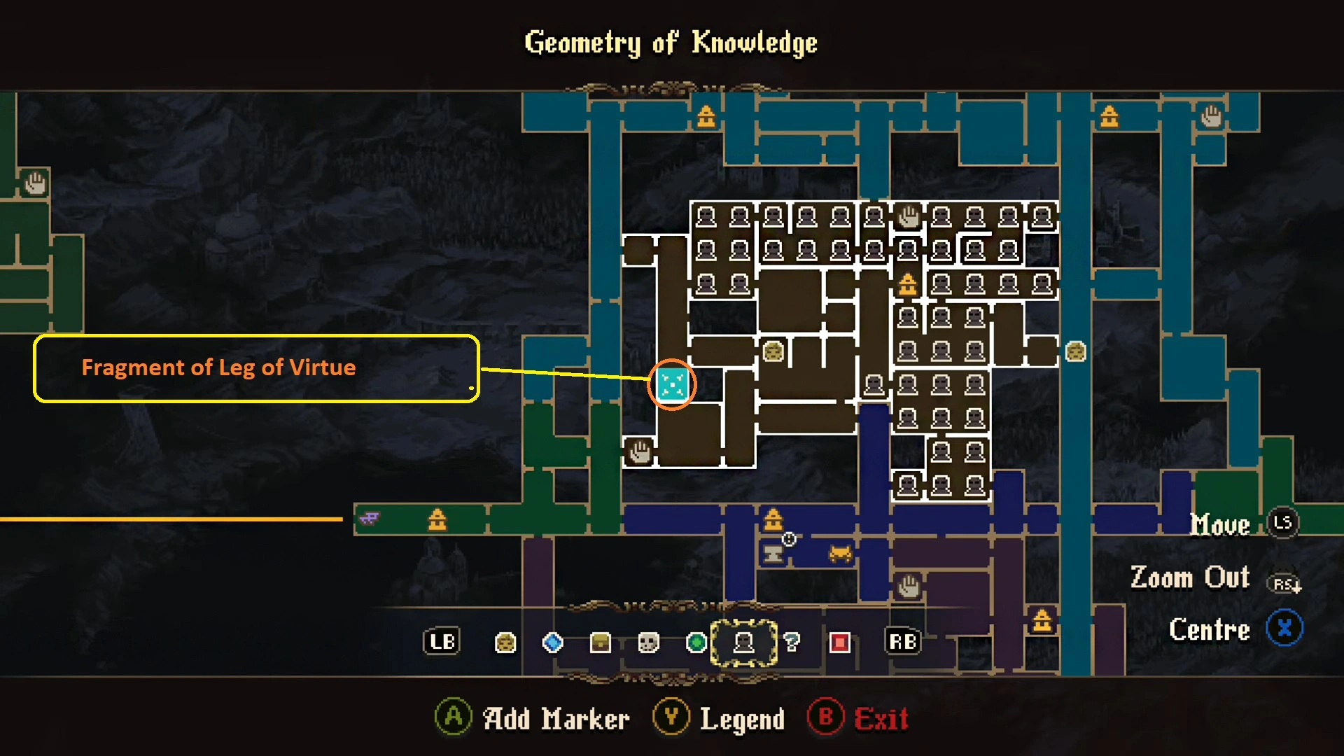 Blasphemous 2 Geomatry of Knowledge Map