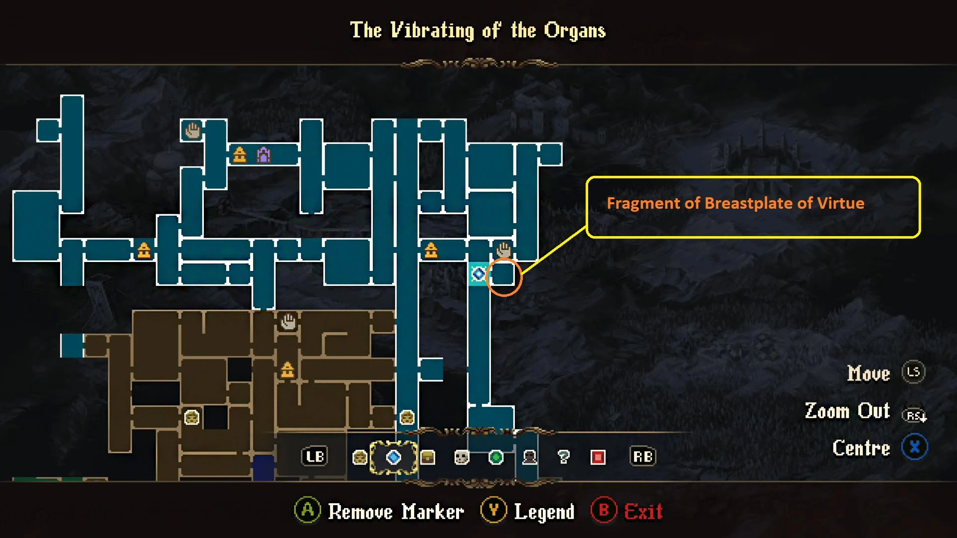 Blasphemous 2 Vibrating of Organs Map
