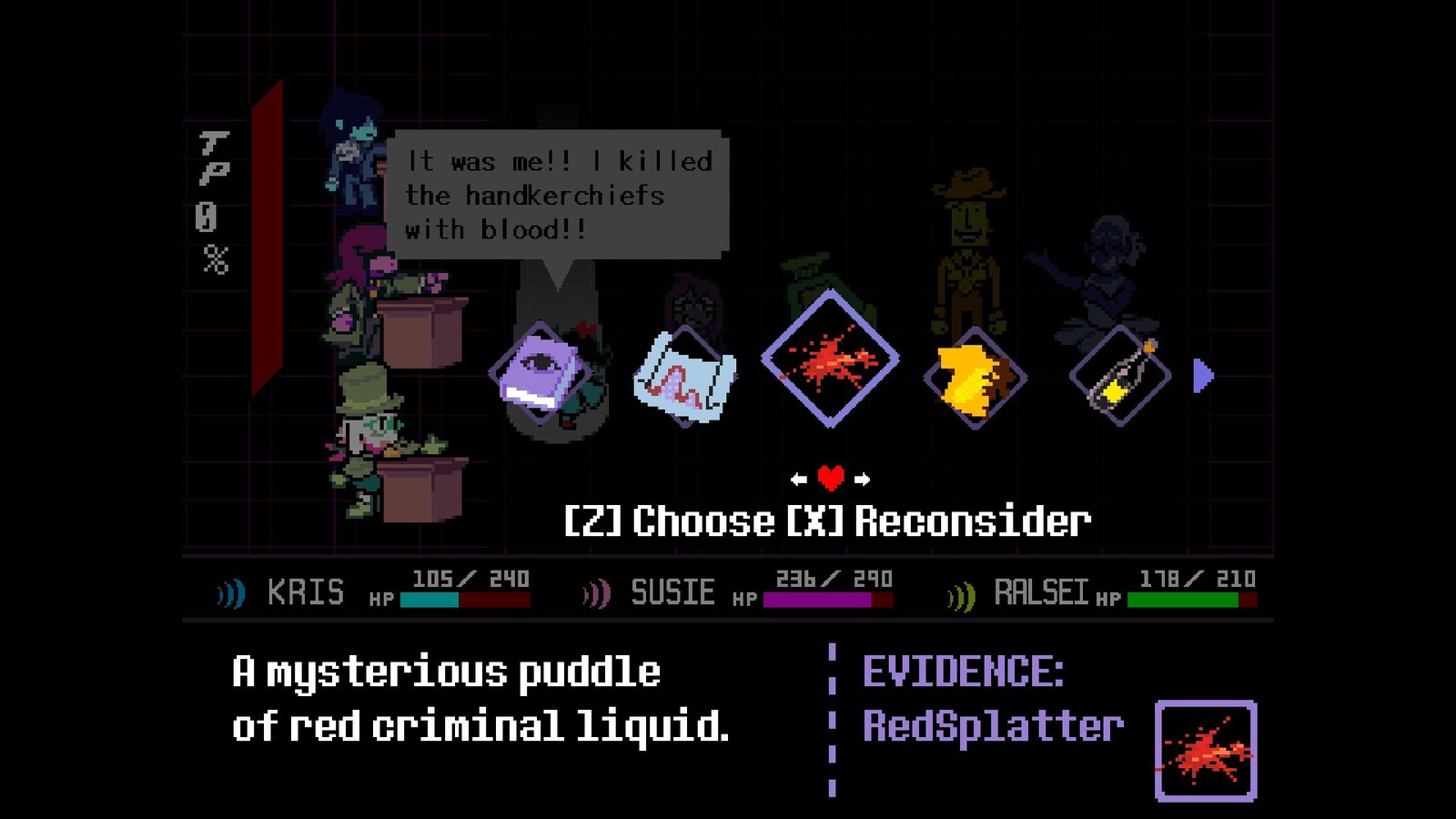 The third case solution against Blue and Yellow in Deltarune chapter 5