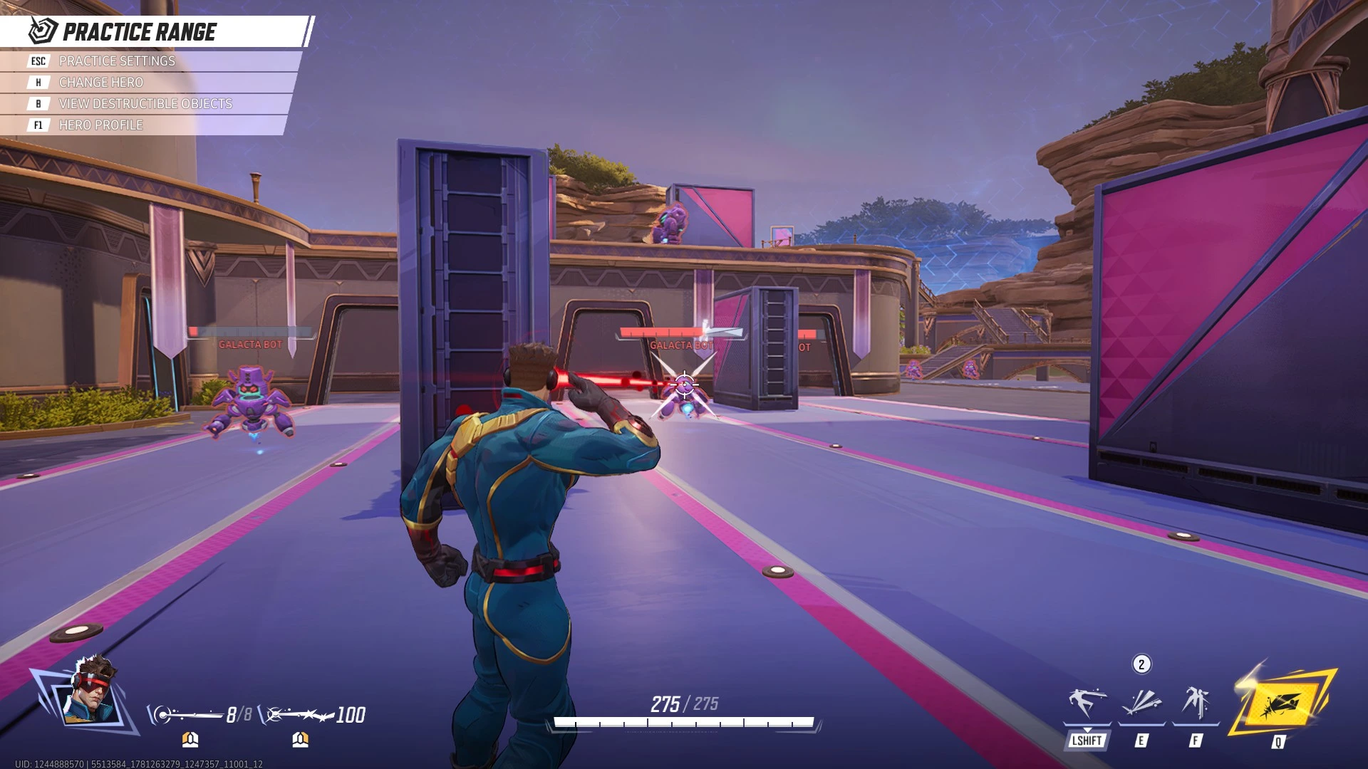 Cyclops fighting multiple enemies in Marvel Rivals