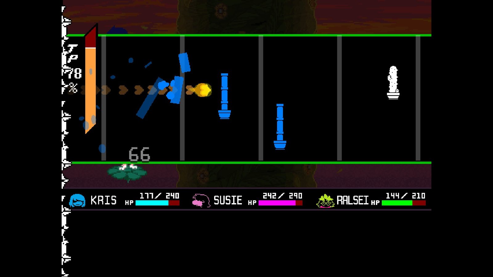 The Orange Soul gimmick in Flowery's boss fight