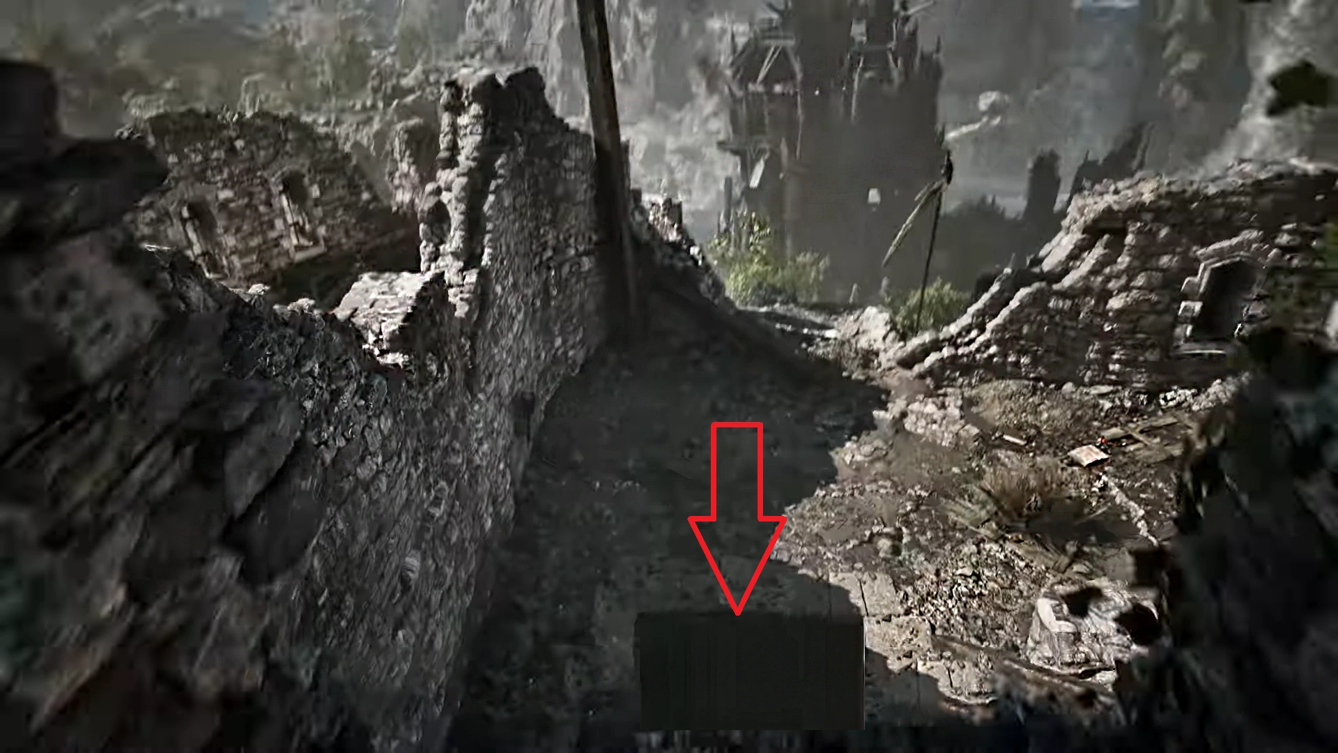 Gothic 1 Ruined Fortress Spot for Stone Gollem