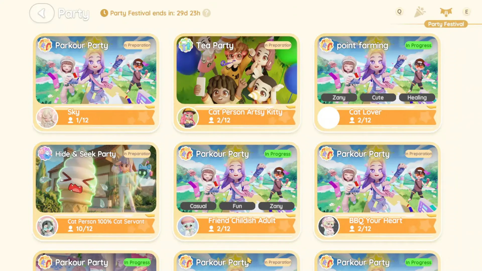 Heartopia Hide and Seek Party Festival Mode