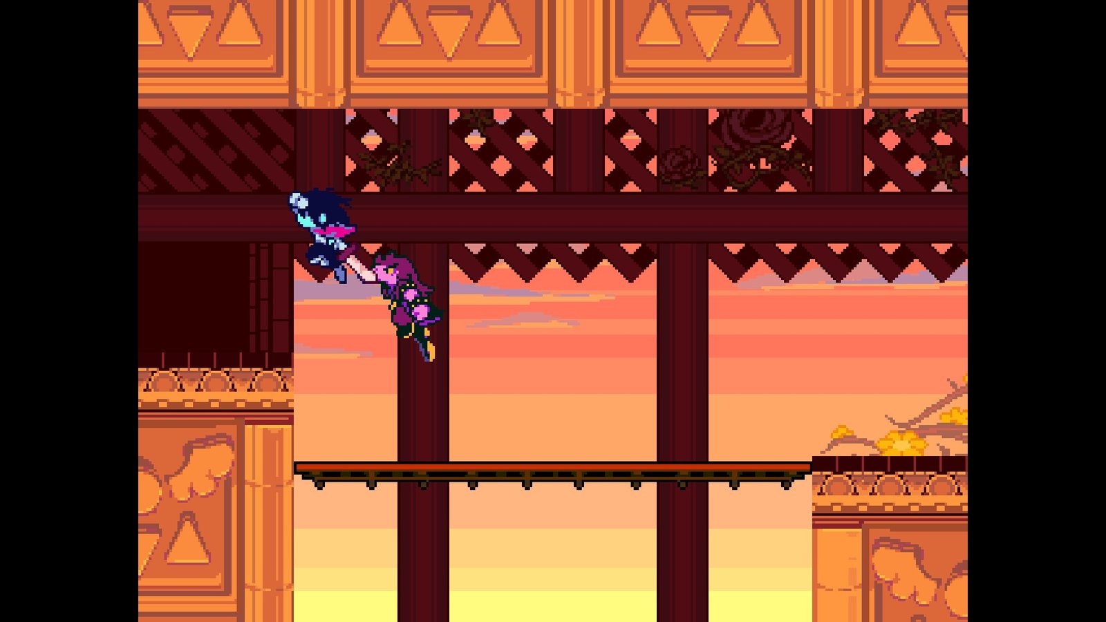 Climbing to the secret fight